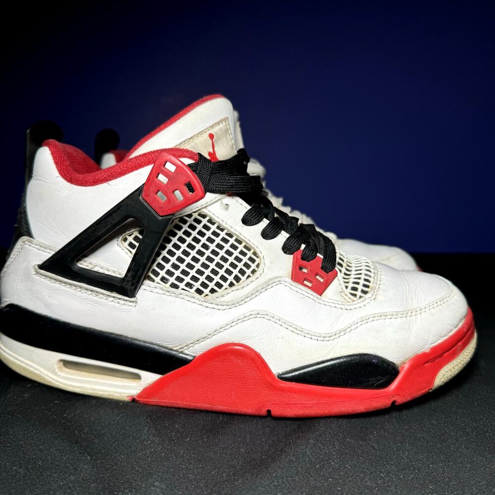 Size 6.5 - Nike Air Jordan 4 Retro OG GS Fire Red 2020 Men's Shoes